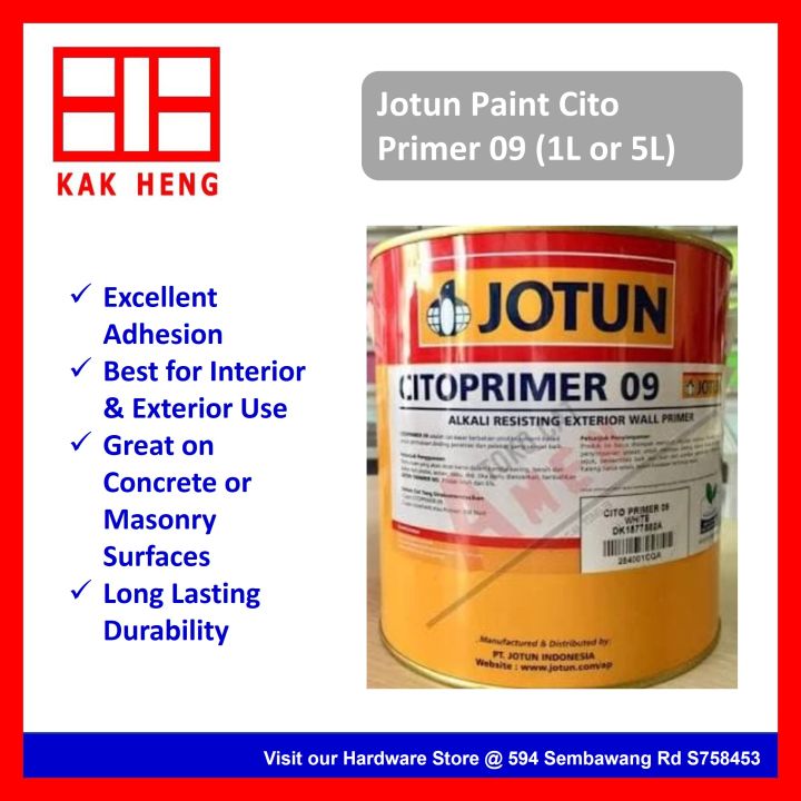 Jotun Paint Cito Primer 09 (5L) For Concrete Good Adhesion Long Lasting