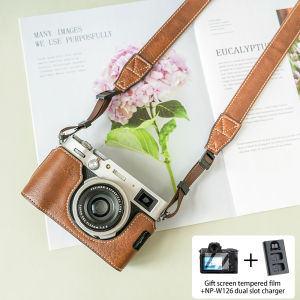 【NEW F】Protective Case for Fujifilm X100VI X-100VI Case Handle Shell X100VI Luxury Handmade Camera PU Leather Cowhide Bag Body Box
