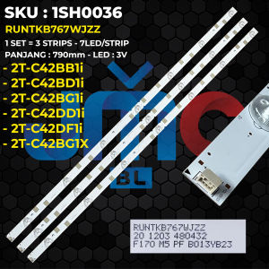 Backlight TV SHARP 42 Inch 2T-C42BB1I 2T-C42BD1I 2T-C42BG1i 2T-C42DD1i 2T-C42DF1i 2T-C42BG1X RUNTKB767WJZZ