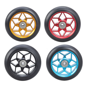 110mm High Performances Scooter Wheel Aluminum Alloys Scooter Wheel with Bearings Kick Scooter Accessories Enduring