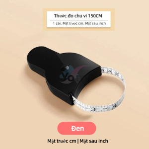 Thước dây đo eo 3 vòng Cuộn thước dây nút bấm đo cơ thể đa năng dài 150cm hình chữ Y