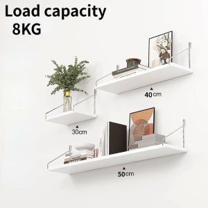 3pcs Wooden Shelf Wall Book Shelf Floating Hanging Shelves Home Decor Display Rack With Nail