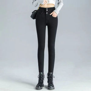 2022 New Womens High Waist Jeans Slim Pencil Pants