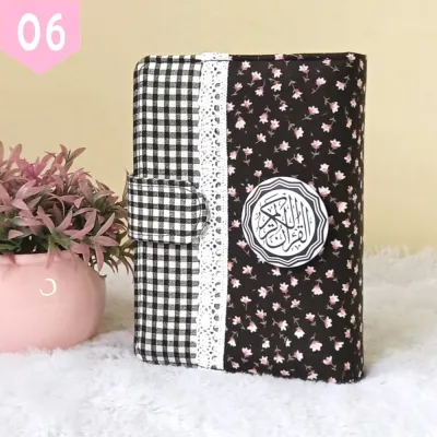 Sampul Al Quran A4 (Tanpa Quran) Katun Custom Bordir Nama A4 SPL