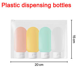 New 60ML Silicone Travel Bottles Travel Packaging Set Airplane Bottle Refillable Travel Bottle Shampoo Bottles Kit LXPTZ01