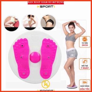 Đĩa Xoay Eo Massage Hình Bàn Chân Bàn Xoay Lắc Tập Thể Thao Giảm Mỡ Bụng - Thiết bị tập thể dục tại nhà HOT