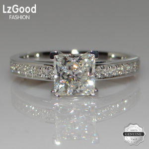 【Fast Delivery+Free Jewelry Box】Square Diamond Princess Ring Four-Claw Womens Wedding Simple Japanese and Korean Fashion Diamond Ring