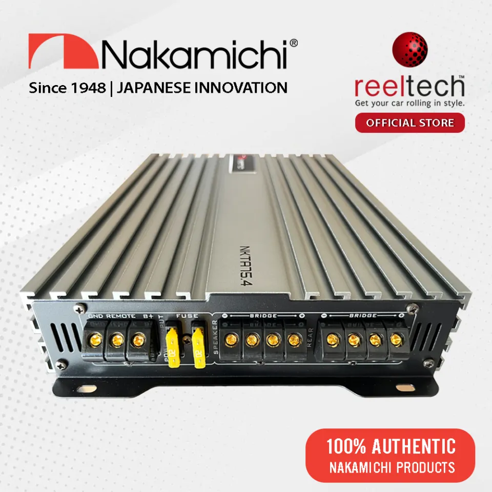 Nakamichi NKTA75.4 1800 Watts 4 Channel High Power Car Amplifier