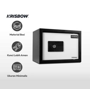 Krisbow Brankas Besi 17ck 1/3 Mm - Hitam/Putih