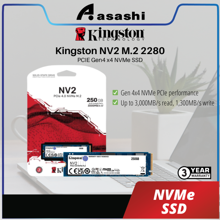 Kingston nv2 nv3 250gb 500gb 1tb 2tb m 2 2280 qlc pcie gen4 x4