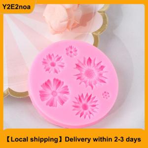 【Local shipping】 3D Sunflower Flower Petals Embossed Silicone Mold Fondant Cake Decor Tool