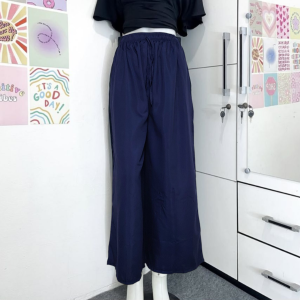 Celana Kulot Polos Super Jumbo Katun Polymicro Tali Serut | Kulot Polos Jumbo Tali Serut Sehari-hari