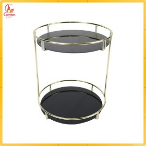 Rak Kosmetik Putar 360 Derajat / Rak Skincare Bulat Acrylic Multifungsi storage organizer CF K134