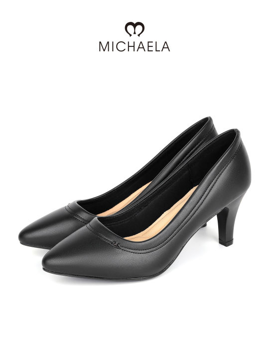 MICHAELA Refined Black Stiletto Heels 7CM Point Toe Heel Pumps for Office  Party Wedding SH6522156 CL