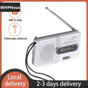 [COD] WHPHous Ship within 24 hours Portable Mini Radio Handheld AM FM Music Player Speaker Outdoor Stereo Radio with Telescopic Antenna