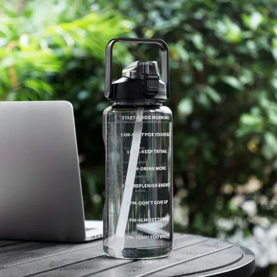*Ready Stock* 2L BPA FREE Large Capacity Sport Water Bottle with Straw Handle Portable Plastic bottle Outdoor -HW-BTL ✅✅✅✅✅✅**** PRINTING CUSTOM LOGO AVAILABLE *****✅✅✅✅✅✅