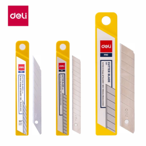 Hộp 10 lưỡi dao rọc giấy Deli E2011/E2012/E2015