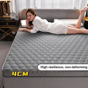 CTH 4CM/6CM latex composite foam mattress memory foam foldable single double king size thick mattress cover soft tatami mattress
