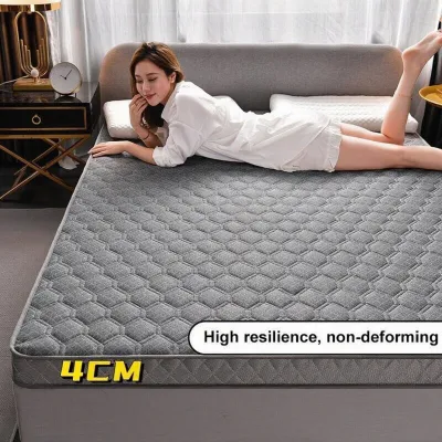 MISO 6CM Latex Mattress Single/Double/King/Queen Latex Foam Memory Mattress Prevent Dust Mites Foldable Mattress Thick Mattress Topper Hotel Quality