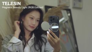 TELESIN Magnetic RGB Fill Light Mini Selfie Light for Mobile Phone
