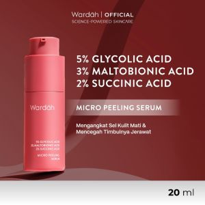 WARDAH 5% Glycolic Acid 3% Maltobionic Acid 2% Succinic Acid Micro Peeling Serum - Exfoliating Serum - Skincare
