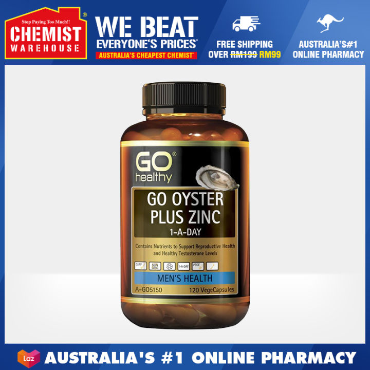 Go Healthy Oyster Plus Zinc 1 A Day 120 Vege Capsules Support Reproductive Health In Males Chemist Warehouse Lazada