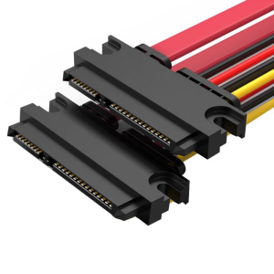 7+15Pin Satas Female Extension Cable For Hard Drive Ssds Enclosure Hot Plugs Capable Highly Speed Signal Stability Design