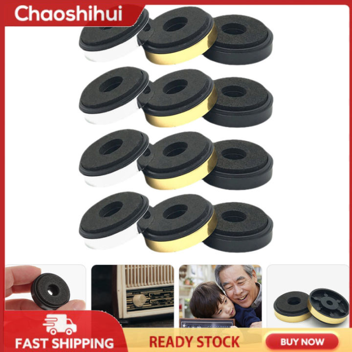 Chaoshihui 12 Pcs Audio Machine Floor Mat Speaker Vibration Damper