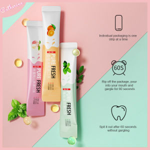 Obat Kumur Persik Madu Nafas Segar Perawatan Pembersih Mulut Perlengkapan Mandi Sekali Pakai Portabel -💖Catherine