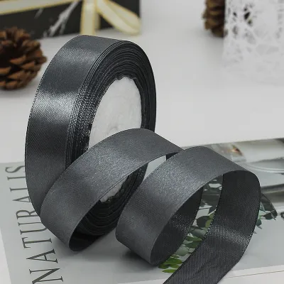 Cuộn 22 Mét Ruy Băng Lụa Bản Rộng 2cm làm hoa trang trí hoa gói quà