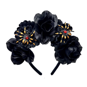 Halloween tăng băng đô hình hoa bờm tóc Gothic hoa nhện tạo kiểu tóc cho buổi trình diễn trực tiếp headbands Gothic carnivals