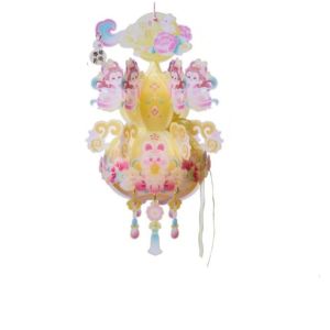 Chinese Style Portable Gourd Lantern Handmade PVC Mid-Autumn Lantern Cute with Tassel Handheld Gourd Lantern Mid-Autumn Festival