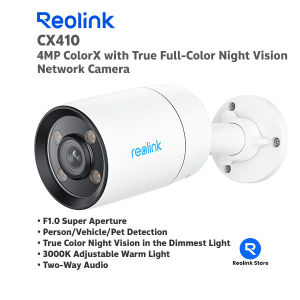 Reolink CX410 กล้องวงจรปิด 4MP ColorX with True Full-Color Night Vision ภาพสีทั้งวันทั้งคืน