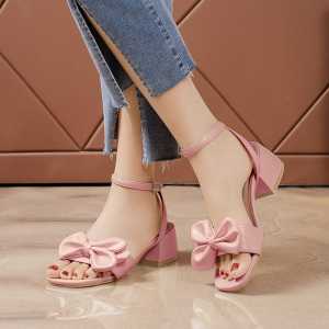 Muchu - Sena Sandal Hak Tahu 5 cm /Sandal Heels Pita /Sandal Cewek/Heels Tali /Block Heels JB 04