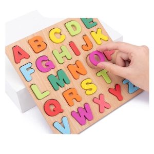 Mainan Edukasi Anak NUMBER & ALPHABET PUZZLE Mainan Puzzle Kayu Anak Mainan Anak Perempuan - Mainan Anak Laki Laki
