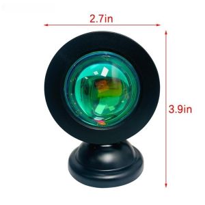 MOGEE Led USB Hoàng Hôn Đèn Máy Chiếu Trang Trí Nhà Đèn Ngủ Di Động Tâm Trạng Ánh Sáng Neon VN