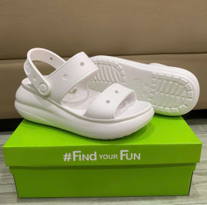 Dép sadnal 2 quai cross band crush cho nữ đế xuồng dáng Hàncao 7cm tặng 10 sticker màu trắng