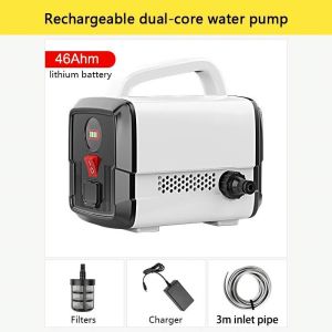 ชาร์จปั๊มน้ำทนทานอายุการใช้งานแบตเตอรี่ข้อต่อเครื่องปั้มน้ำรถซักผ้าสเปรย์กำจัดแมลงในครัวเรือนปั๊มน้ำ