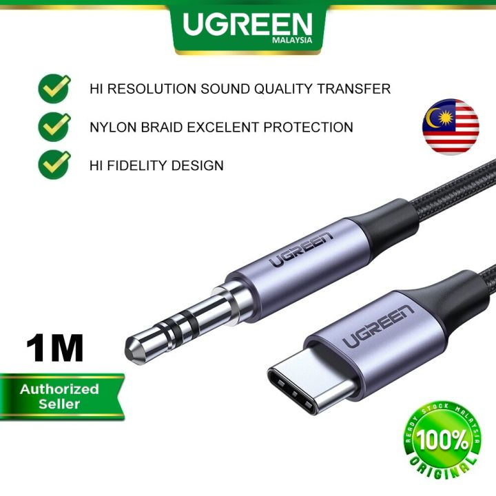 UGREEN USB Type C To Audio Jack Cable AUX Hi Resolution