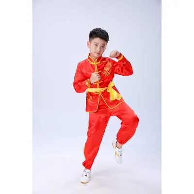 【Ready Stock🇲🇾】Cosplay Kids Chinese Traditional Wushu Clothing Kids Martial Arts Uniform Kung Fu Suit 武术服 - 011