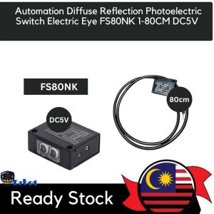Ready Stock FS80NK Diffuse Sensor 80cm  5V Sumo Robot  Automation Reflection Photoelectric