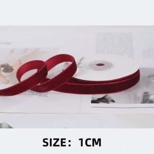 1 Roll Pita Beludru Merah Wine Premium Pita Kado Ulang Tahun Hiasan Buket Bunga Dekorasi Natal DIY