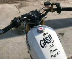 Stiker Cutting GAS!! - Motor Decal Sticker