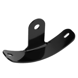 Black Vertical Curved Mount License Plate Bracket Holder No Cutting Required Optimized Weight Distribution