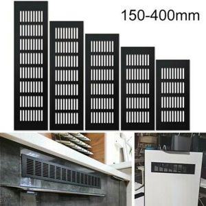 100mm Aluminium Alloy Rectangular Shape Cabinet Wardrobe Air Vent Louvered Grille Ventilation-Cover 100 X 150/200/225/250/300/350/400mm