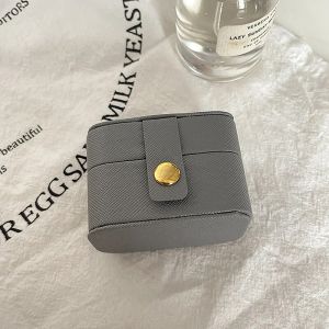 Portable Jewelry Storage Box Travel Organizer Jewelry Case Leather Storage Ring Jewelry Organizer Display