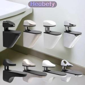 Heabety 1 cái có thể điều chỉnh gỗ kệ kính hỗ trợ Clip Hợp kim kẽm Kệ chân đế với miếng đệm chống trượt phân vùng kẹp cho phòng tắm