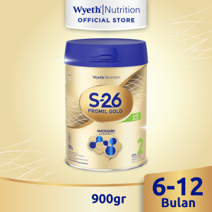S-26 PROMIL GOLD Tahap 2 Susu Pertumbuhan Anak Usia 6-12 Bulan 900gr