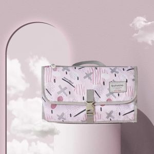 Sunveno เด็กเปลี่ยนเสื่อแบบพกพาพับล้างทำความสะอาดได้กันน้ำที่นอนเปลี่ยนแผ่นเสื่อนำมาใช้ใหม่เดินทาง Pad ผ้าอ้อม