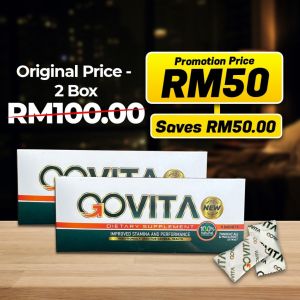 Govita Men power Supplement Original HQ Orange Flavour / 1 5 Sachets